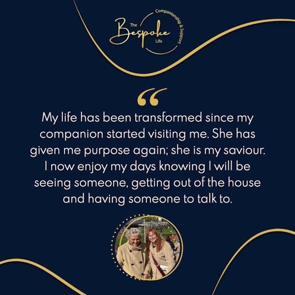 The Bespoke Life - providing companionship, peace of mind, independence and combating loneliness